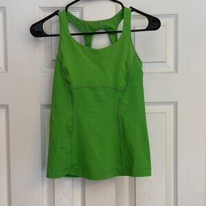 Lululemon Athletica Bright Green Tank Top